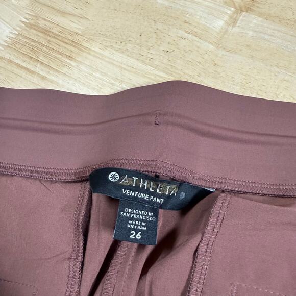 Athleta Venture Pants Hearth Rose Women's Size 26 New With Tags Condition - Picture 6 of 11